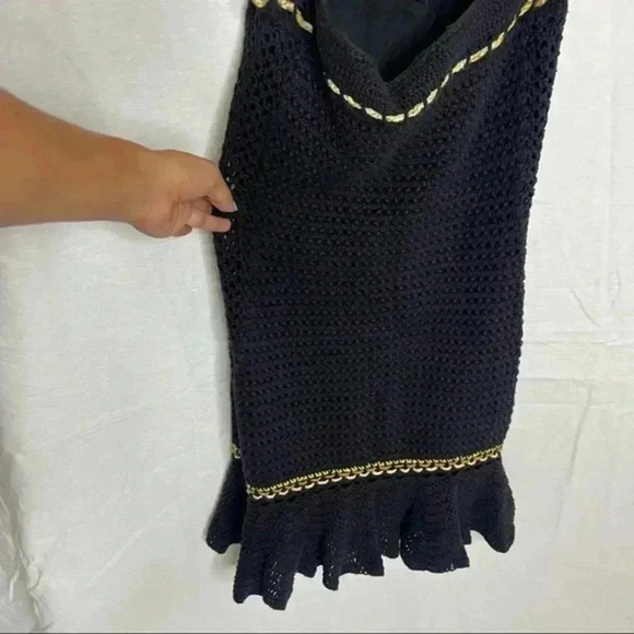 Free people crotchet black halter dress - Picture 8 of 12